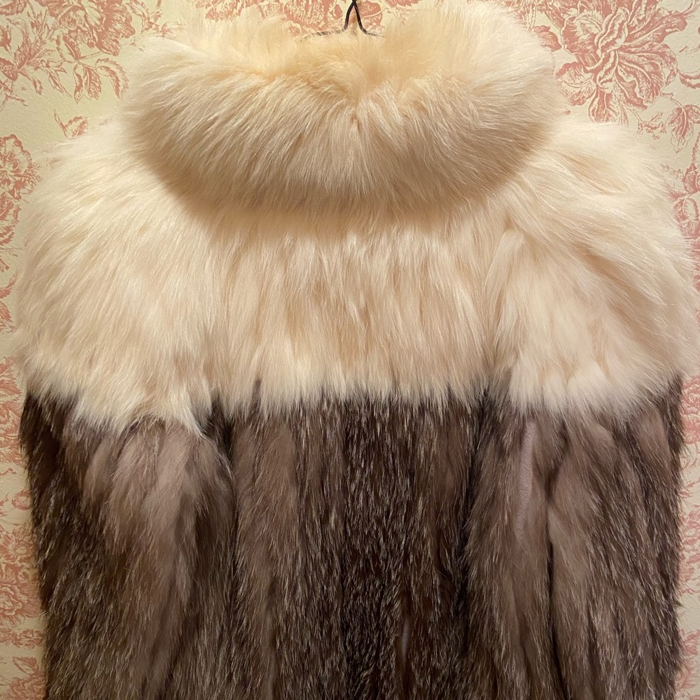 Silver Blue Fox Fur Coat Dion Furs Chicago